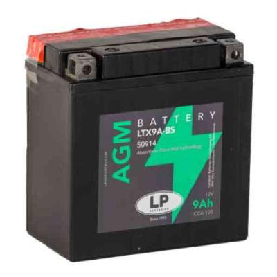 Landport AGM-LTX9A-BS motorakkumul�tor, 12V 9Ah, 120A