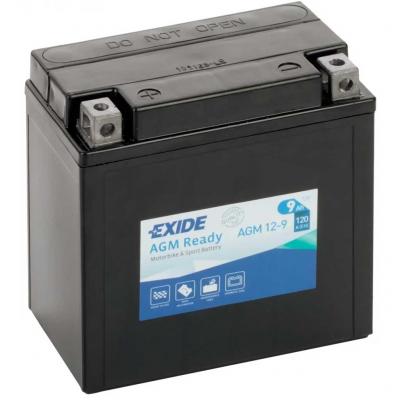 Exide AGM12-9 motorakkumultor, 12V 9Ah 120A