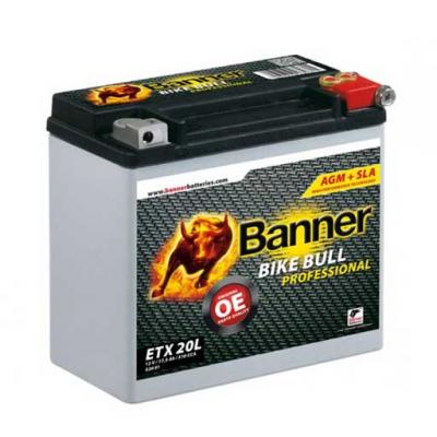 Banner Bike Bull AGM PRO motorkerékpár-akkumulátor, ETX20L