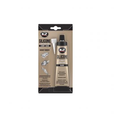 K2 B210N Silicone Black, Szilikon t�m�t�paszta, fekete, 85g K2