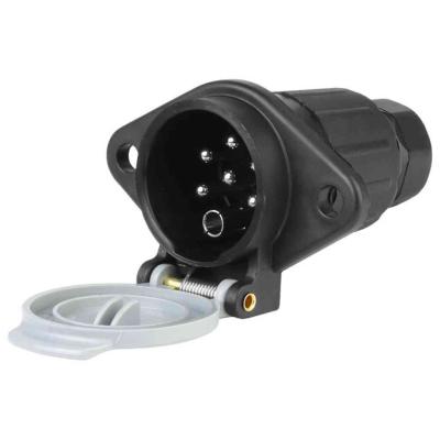 Ut�nfut� csatlakoz� aljzat 7 PIN p�tkocsihoz, m�anyag - S t�pus� - 24V AUTOLIFE