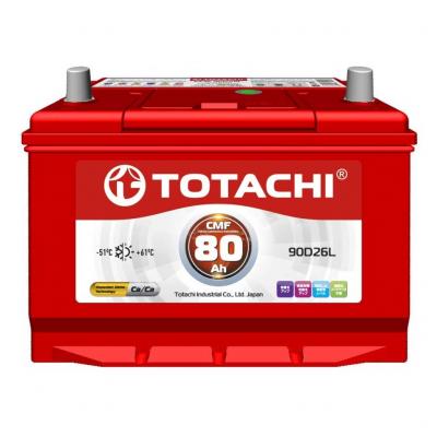 Totachi D26L prmium akkumultor, 12V 80Ah 700A, japn, J+ Aut akkumultor, 12V alkatrsz vsrls, rak