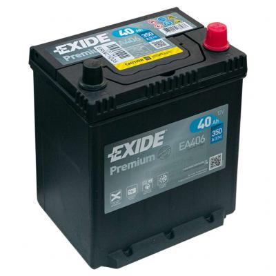 Exide Premium EA406 akkumultor, 12V 40Ah 350A J+, japn, (Honda Jazz GD, GE) EXIDE