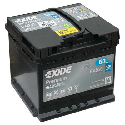 Exide Premium EA530 akkumultor, 12V 53Ah 540A J+ EU, magas