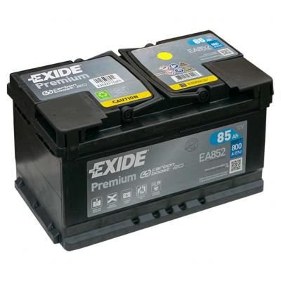 Exide Premium EA852 akkumultor, 12V 85Ah 800A J+ EU, alacsony