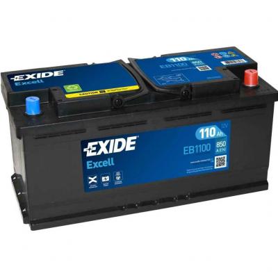 Exide Excell EB1100 akkumultor, 12V 110Ah 850A J+ EU, magas