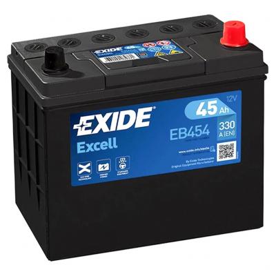 Exide Excell EB454 akkumultor, 12V 45Ah 330A J+, japn