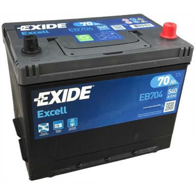 Exide Excell EB704 akkumultor, 12V 70Ah 540A J+, japn EXIDE