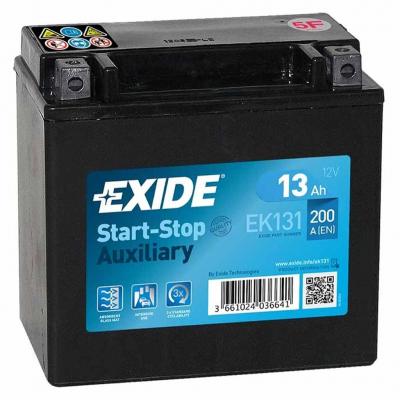 Exide Start-Stop Auxiliary EK131 akkumultor, 12V 13Ah 200A B+