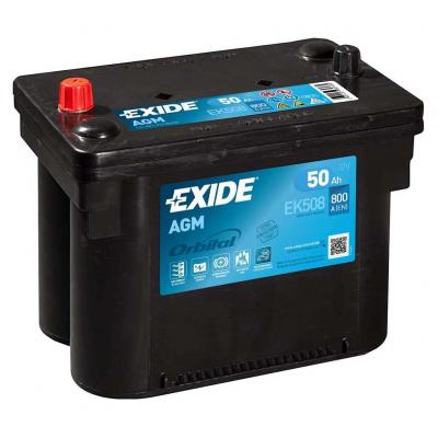 Exide Maxxima Orbital Start-Stop AGM EK508 akkumultor, 12V 50Ah 800A B+ Aut akkumultor, 12V alkatrsz vsrls, rak