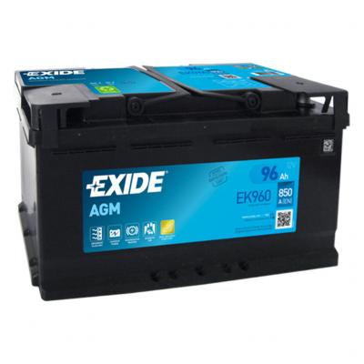 Exide Start-Stop AGM EK960 akkumultor, 12V 96Ah 850A J+ EU, magas EXIDE