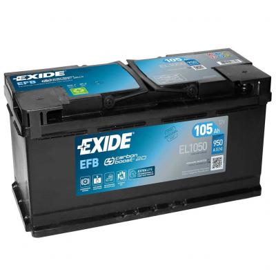 Exide Start-Stop EFB EL1050 akkumultor, 12V 105Ah 950A, J+ EU, magas EXIDE