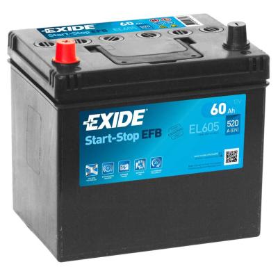 Exide EL605 Start-Stop EFB akkumul�tor, 12V 60Ah 520A B+, jap�n EXIDE