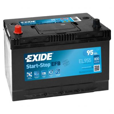 Exide Start-Stop EFB EL955 akkumultor, 12V 95Ah 800A B+, japn EXIDE