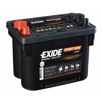 Exide Start AGM Marine EM1000 akkumultor, 12V 50Ah 800A B+, magas EXIDE