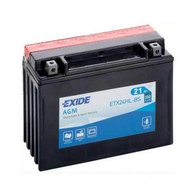 Exide AGM ETX24HL-BS kiegszt, backup akkumultor, 12V 21Ah 350A J+, BMW i3 EXIDE