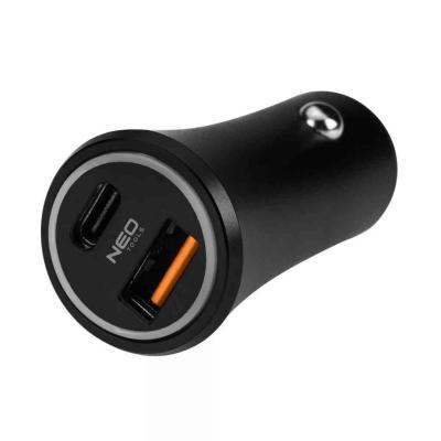 Aut�s USB adapter,12-24V, USB-A, USB-C csatlakoz�kkal NEO TOOLS (NEOTOOLS)