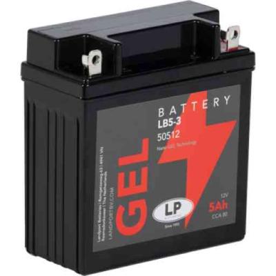 Landport GEL-LB5-3 motorakkumul�tor, zsel�s, z�rt, 12V 5Ah, 80A