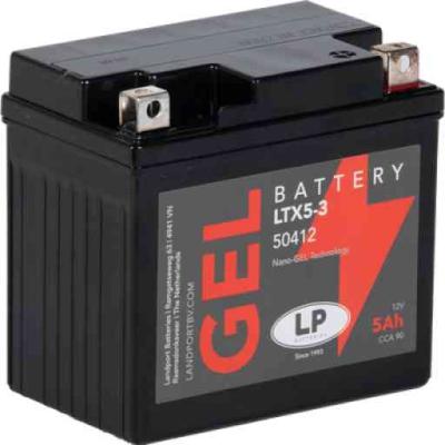 Landport GEL-LTX5-3 motorakkumul�tor, zsel�s, z�rt, 12V 5Ah, 90A