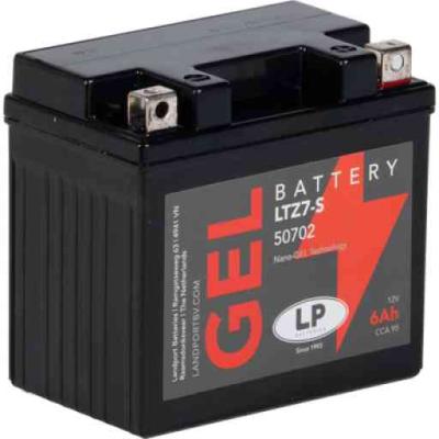 Landport GEL-LTZ7-S motorakkumul�tor, zsel�s, z�rt 12V 6Ah, 90A