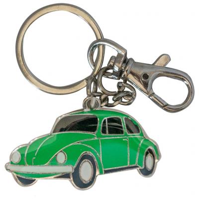 Retro kulcstartó, Volkswagen VW Bogár, zöld HUN
