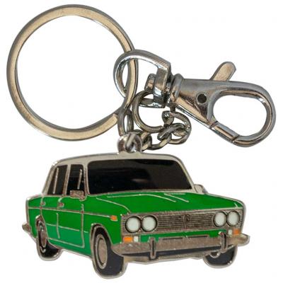 Retro kulcstartó, Lada 1500, 2103, ezeröcsi, zöld HUN
