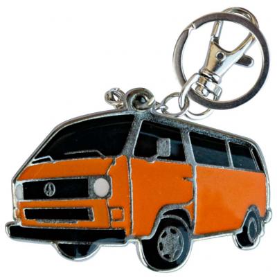 Retro kulcstartó, Volkswagen VW Transporter T3, narancs HUN