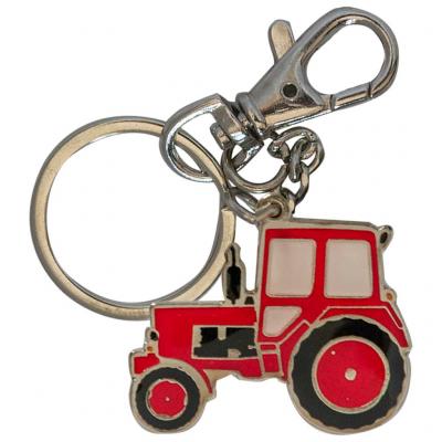 Retro kulcstartó, Bjelarusz, Szergej traktor, piros HUN