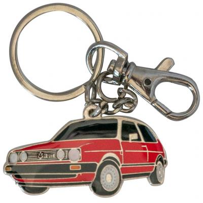 Retro kulcstart, Volkswagen VW Golf II, piros HUN