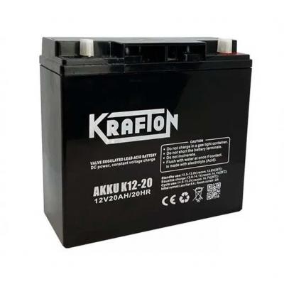 Krafton K12-20 sznetmentes akkumultor, 12V 20Ah Aut akkumultor, 12V alkatrsz vsrls, rak