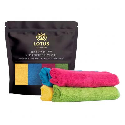 Lotus Cleaning pr�mium mikrosz�las kend� 4db 370gsm, 40x40cm LOTUS CLEANING (LOTUSCLEANING)