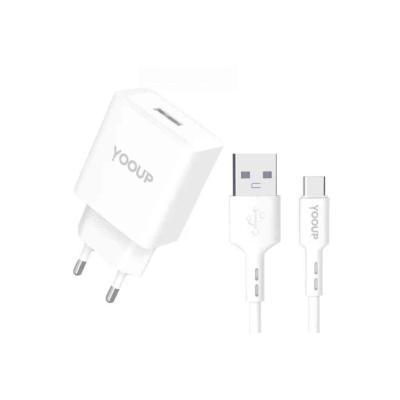 YOOUP 12W USB-S H�l�zati t�lt� + USB/TYPE-C k�bel - NC76-A+NB36-P9 Tartoz�k alkatr�sz v�s�rl�s, �rak