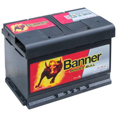Banner Power Bull P7412 013574120101 akkumultor, 12V 74Ah 680A J+ EU, magas