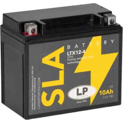 Landport SLA-LTX12-4 motorakkumul�tor, z�rt, 12V 10Ah, 180A LANDPORT