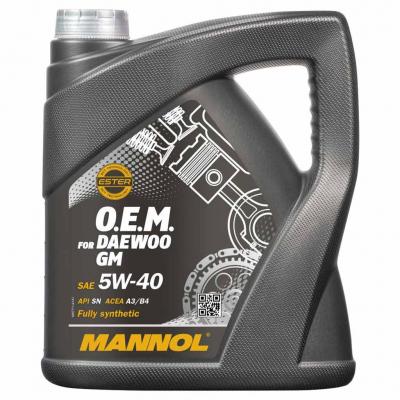 Mannol 7711-4 O.E.M. for Daewoo, GM 5W-40 (5W40) motorolaj 4lit.