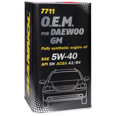 Mannol 7711-4ME O.E.M. for Daewoo, GM 5W-40 (5W40) motorolaj 4lit. fmdobozos