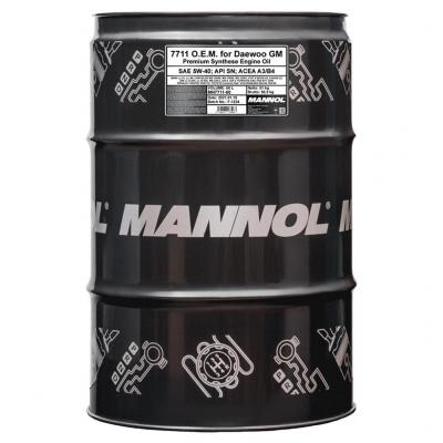 Mannol 7711-60 O.E.M. for Daewoo, GM 5W-40 (5W40) motorolaj 60lit.