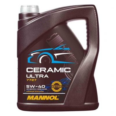 Mannol 7727-5 Ceramic Ultra 5W-40 (5W40) motorolaj 5lit.