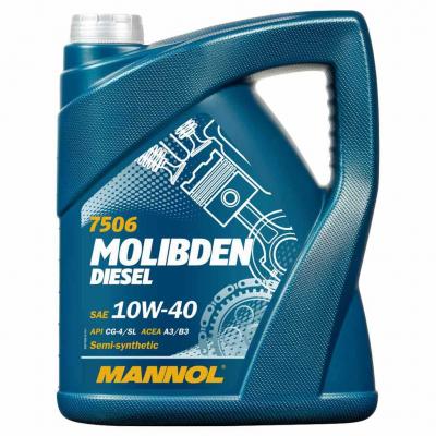 Mannol 7506-5 Molibden Diesel 10W-40 (10W40) motorolaj 5lit.