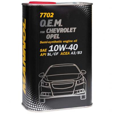 Mannol 7702-1M O.E.M. for Chevrolet, Opel 10W-40 motorolaj 1lit. fmdobozos MANNOL