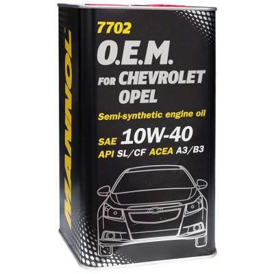 Mannol 7702-4ME O.E.M. for Chevrolet, Opel 10W-40 (10W40) motorolaj 4lit. fmdobozos