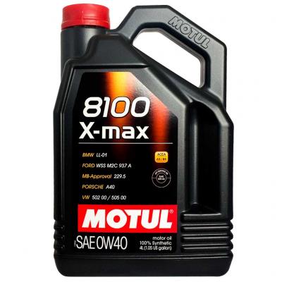 Motul 8100 X-max 0W-40 (0W40)motorolaj, 4lit. 104532