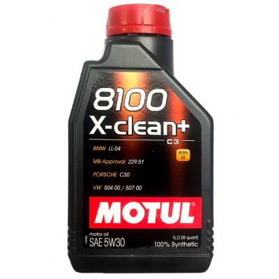 Motul 8100 X-Clean+ 5W-30 motorolaj, 1lit. 106376