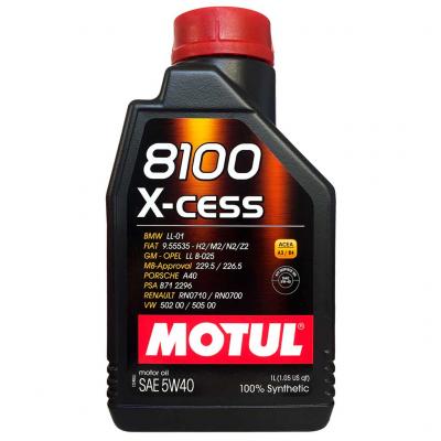 Motul 8100 X-cess 5W-40 (5W40) motorolaj, 1lit. 102784