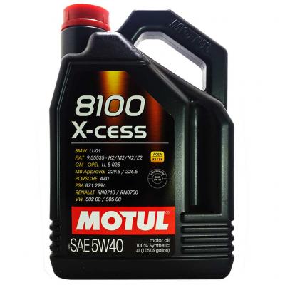 Motul 8100 X-cess 5W-40 motorolaj, 4lit. 104256 MOTUL