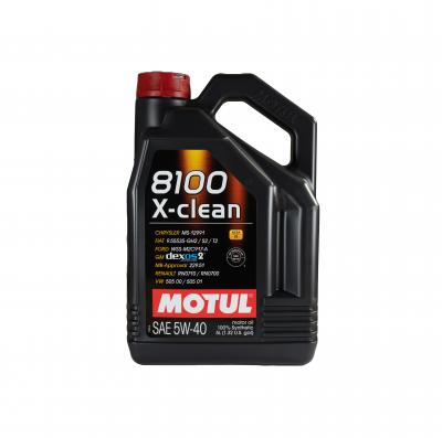 Motul 8100 X-clean 5W-40 (5W40) motorolaj, 5lit. 102051