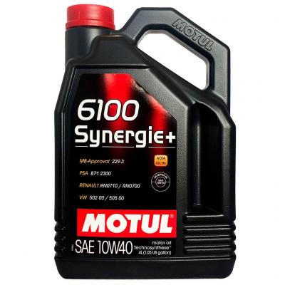 Motul 6100 Synergie+ 10W-40 (10W40) motorolaj, 4lit. 101491
