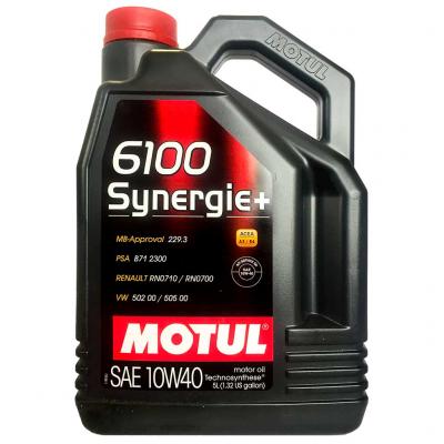 Motul 6100 Synergie+ 10W-40 (10W40) motorolaj, 5lit. 101493