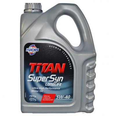 Fuchs Titan Supersyn 5W-40 (5W40) motorolaj, 4lit