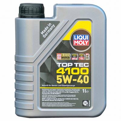 Liqui Moly 3700 Top Tec 4100 5W-40 (5W40) (5W40) motorolaj, 1lit